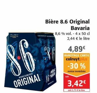 Colruyt Bière 8.6 original bavaria offre