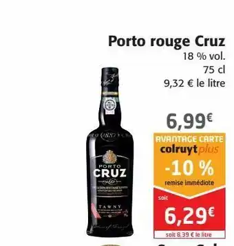 Colruyt Porto rouge cruz offre