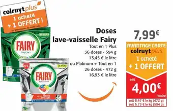 Colruyt Doses lave-vaisselle fairy offre
