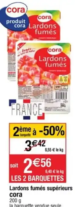 Lardons fumés supérieurs Cora