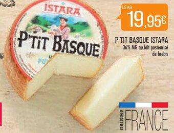 Match P'Tit Basque Istara offre