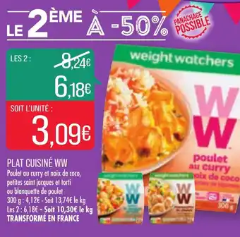 Weight Watchers Plat Cuisiné
