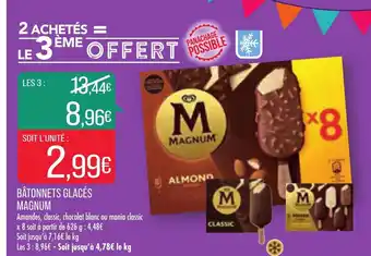 Match Magnum Bâtonnets Glacés offre