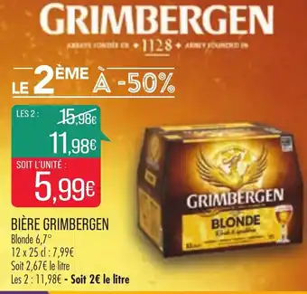 Match Grimbergen Bière offre