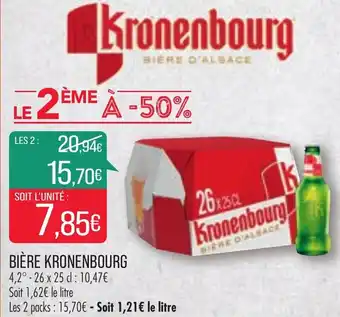 Match Kronenbourg Bière offre