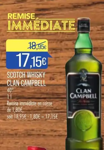 Match Clan Campbell Scotch Whisky offre