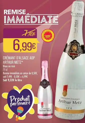 Match Arthur Metz Crémant D'Alsace AOP offre