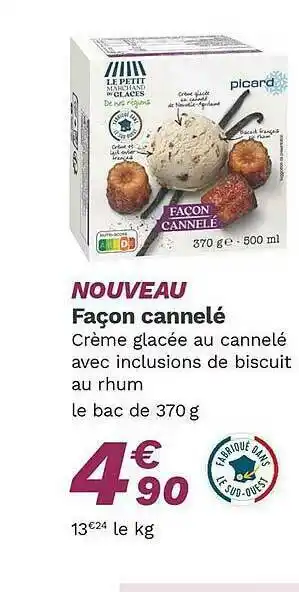 Picard Façon Cannelé offre