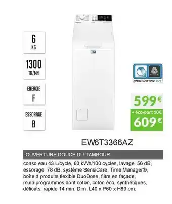 Copra Ouverture Douce Du Tambour Ew6t3366az offre