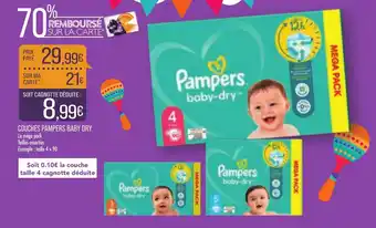Match Pampers Couches Baby Dry offre