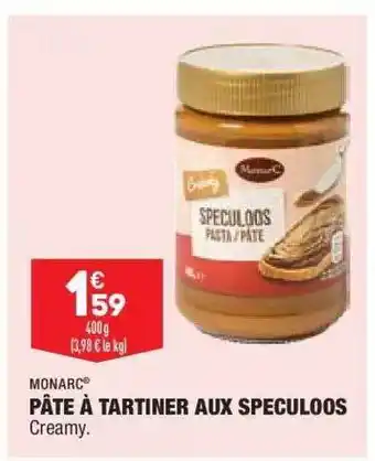 ALDI Pâte à Tartiner Aux Speculoos Monarc offre