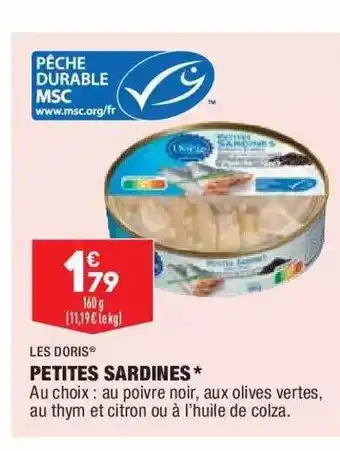 ALDI Petites Sardines Les Doris offre