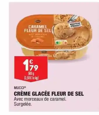 ALDI Crème Glacée Fleur De Sel Mucci offre