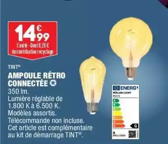 ALDI Ampoule Rétro Connectée Tint offre