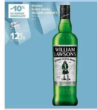 Carrefour Contact Blended Scotch Whisky William Lawson's offre