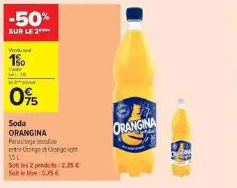 Carrefour Contact Soda Orangina offre