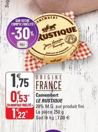 G20 Camembert offre