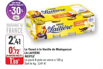G20 Le Yaourt à la Vanille de Madagascar offre