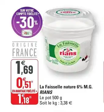 La Faisselle nature 6% M.G.