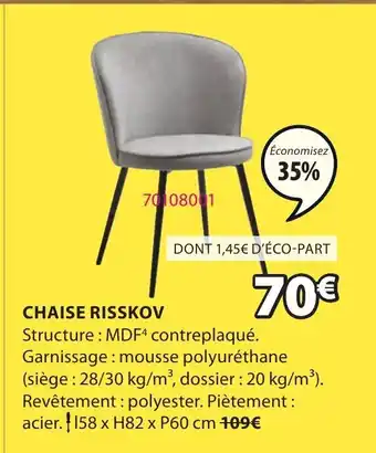JYSK Chaise Risskov offre