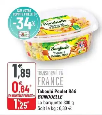 G20 Taboulé Poulet rôti offre