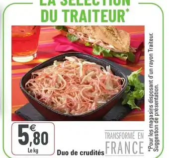 G20 Duo de crudités offre