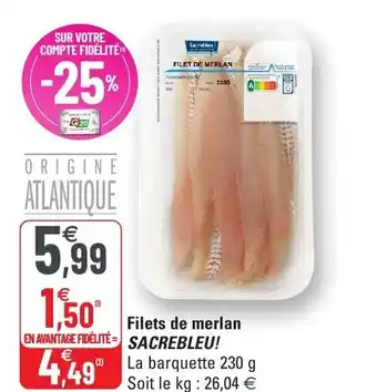Filets de merlan