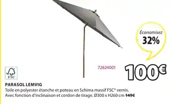 JYSK Parasol Lemvig offre