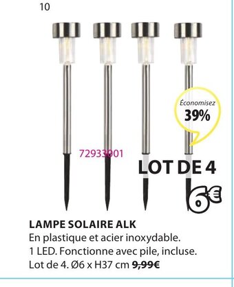 JYSK Lampe Solaire Alk offre