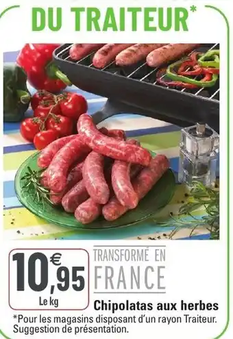 G20 Chipolatas aux herbes offre