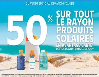 Mixa / nivea / garnier bon plan sur tout le rayon produits solaires de marques mixa, nivea, garnier