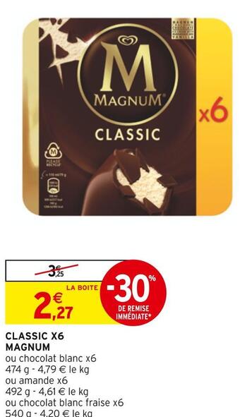 Intermarché Magnum classic x6 offre