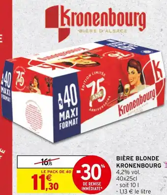 Intermarché Bière blonde offre