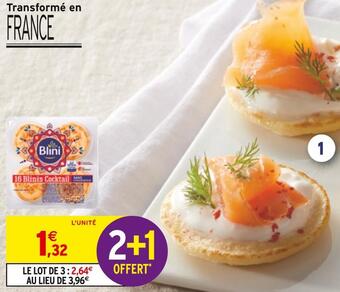 Intermarché Blini blinis cocktail offre