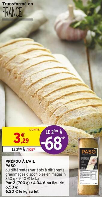 Intermarché Paso préfou à l'ail offre