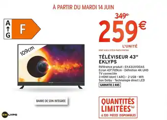 Eklyps téléviseur 43''