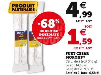 Super U Moroni fuet cesar offre