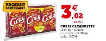 Curly curly cacahuetes