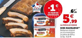 Super U Madrange ribs offre