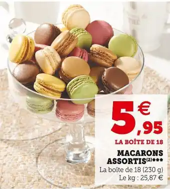 Super U Macarons assortis offre