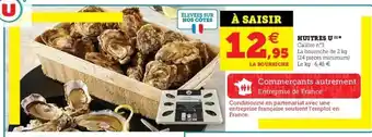 Super U Huitres u offre