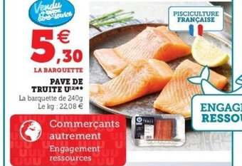 Super U Pave de Truite U offre