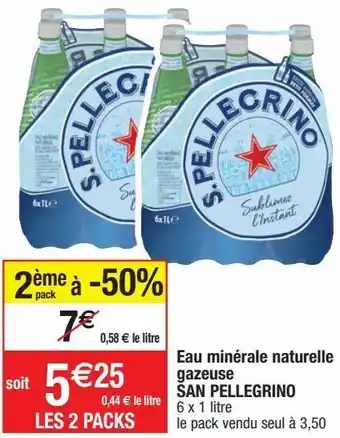 Migros Eau gazeuse san pellegrino offre