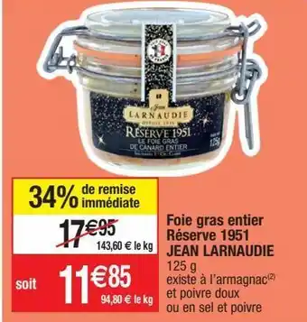 Foie gras jean larnaudie