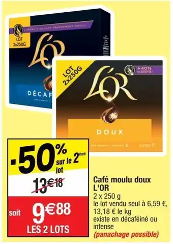 Migros Café moulu l'or offre