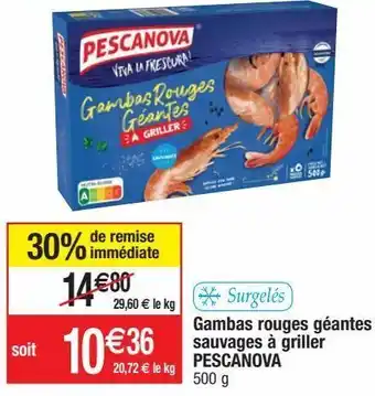 Migros Gambas rouges pescanova offre
