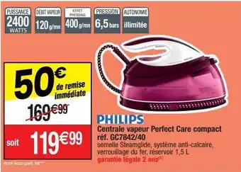 Migros Centrale vapeur philips offre