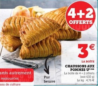 Super U Chaussons Aux Pommes U offre