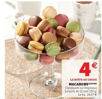 Super U Macarons offre