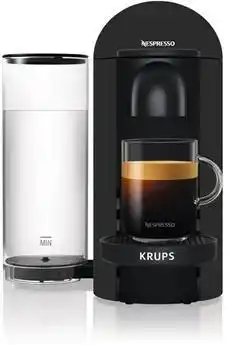 Darty Krups cafetière à dosette ou capsule krups nespresso vertuo plus black mat 12l krups yy3922fd offre